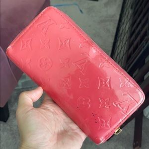 Auth Louis Vuitton Vernis Long Wallet